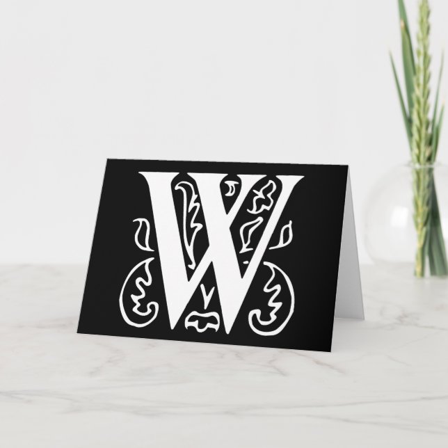 Extravaganter Buchstabe W (Vorderseite)
