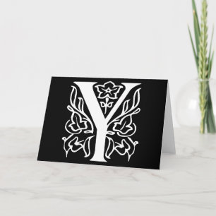 Extravaganter Buchstabe Y