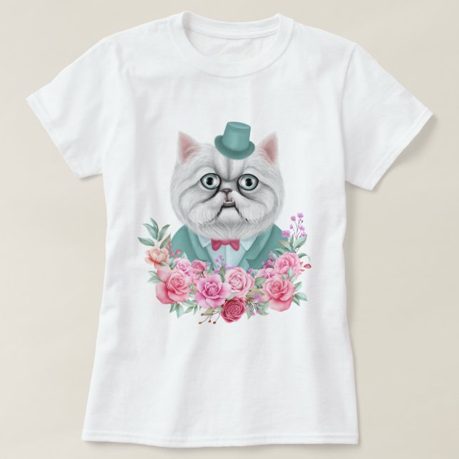 Extravaganter Cat T - Shirt (Design vorne)