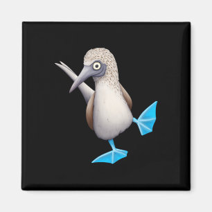 Extravaganter Dancing Sea Bird Funky Blue Foot Boo Magnet