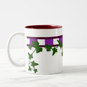 extravaganter Efeu Zweifarbige Tasse