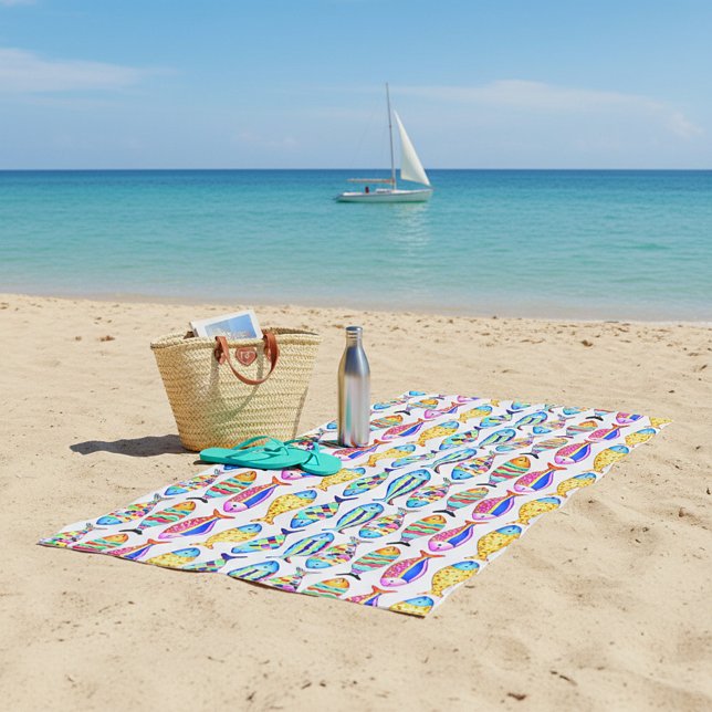 Extravaganter Fisch Strandtuch (Von Creator hochgeladen)