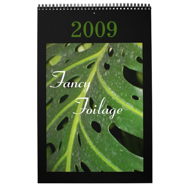 Extravaganter Foilage, Kalender 2009 (Titelbild)