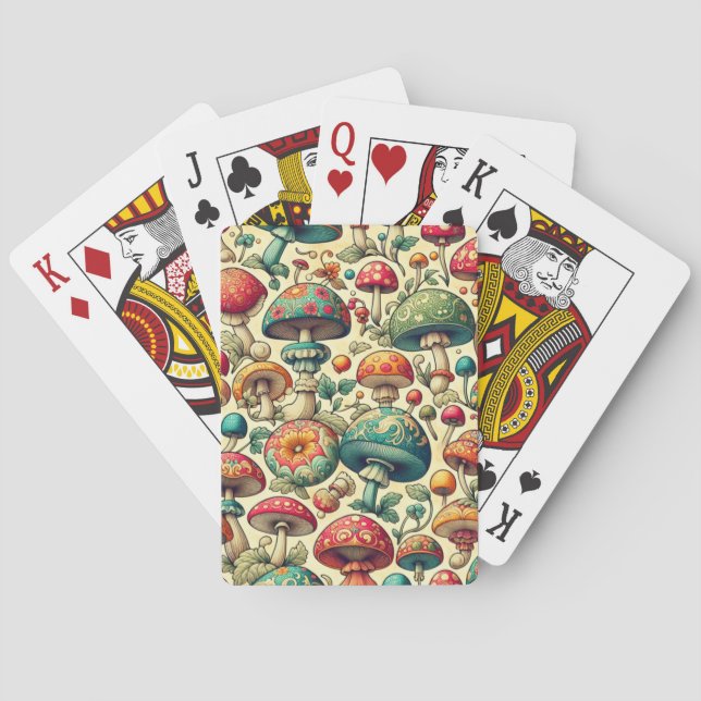 Extravaganter Fungi Spielkarten (Rückseite)