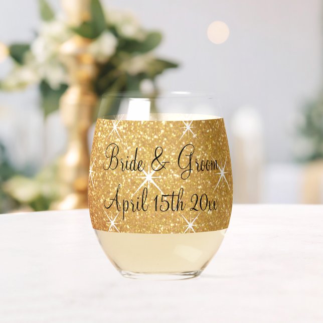 Extravaganter funkelnd Glitzer Glasur Weinglas Ohne Stiel (Insitu (Hochzeit))