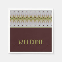 Extravaganter Gemusterter Designer Papiercocktail