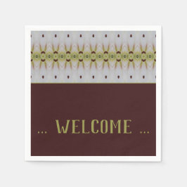 Extravaganter Gemusterter Designer Papiercocktail Serviette