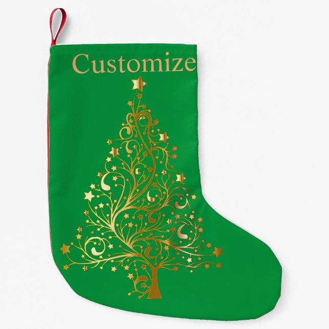 Extravaganter Goldbaum Thunder_Cove Kleiner Weihnachtsstrumpf (Vorderseite)