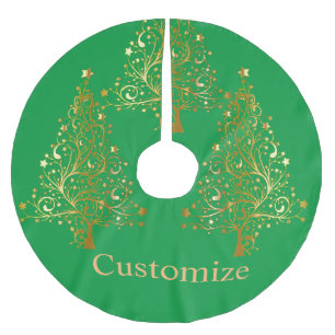 Extravaganter Goldbaum Thunder_Cove Polyester Weihnachtsbaumdecke