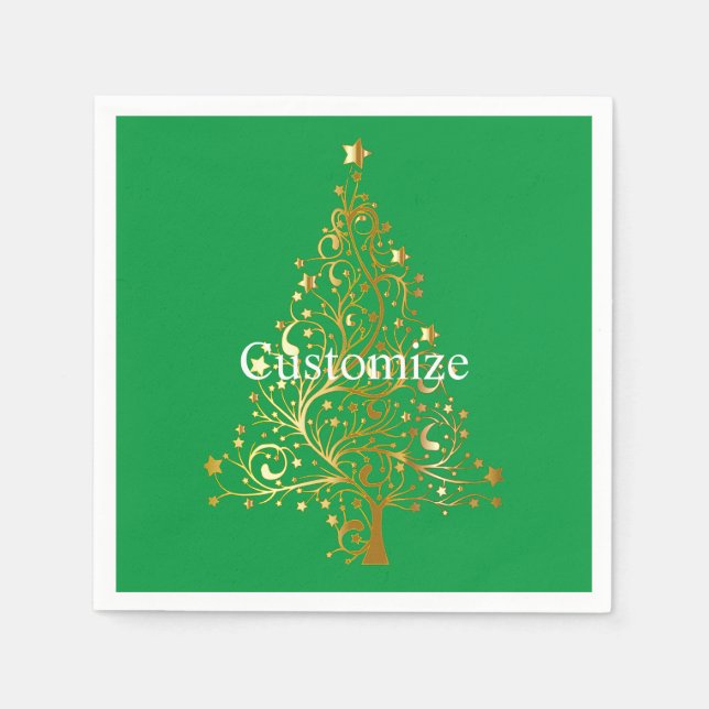 Extravaganter Goldbaum Thunder_Cove Serviette (Vorderseite)