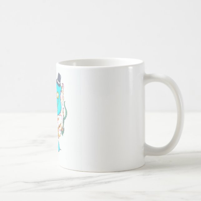 Extravaganter Herr Narwhal Kaffeetasse (Rechts)