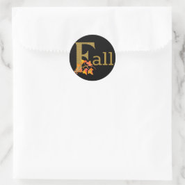 Extravaganter Karierter Fall Word Art Runder Aufkleber