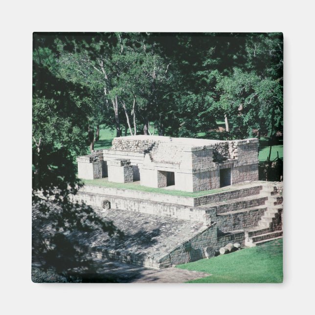 Extravaganter Kühlschrank Mayan Ruins Square Magnet (Vorne)