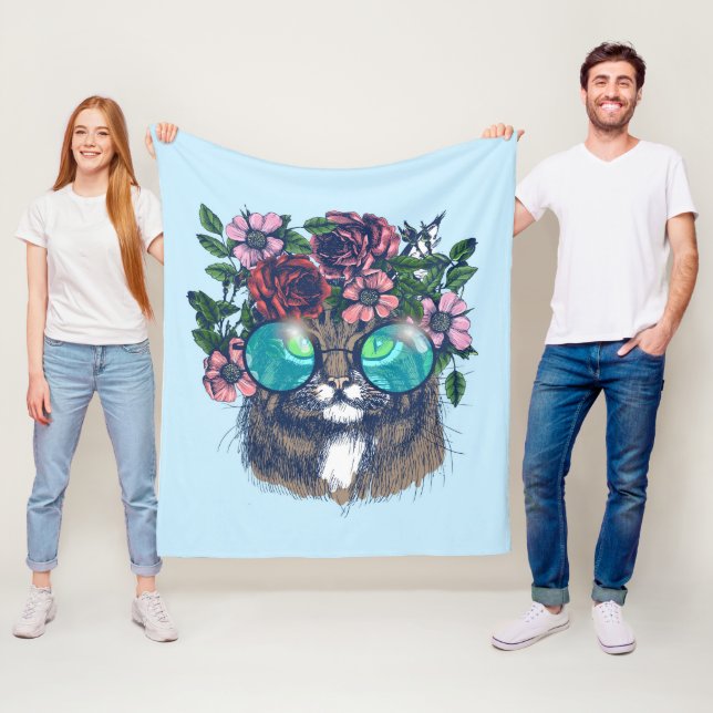 Extravaganter Maine-Waschbär Fleecedecke (Beispiel)