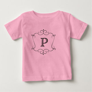 Extravaganter Monogramm-BabyTutu OnsieA niedliche Baby T-shirt