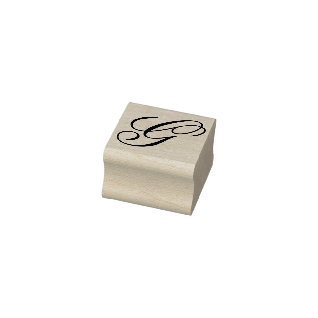 Extravaganter Monogramm Buchstaben G Bearbeiten De Gummistempel (Stempel)