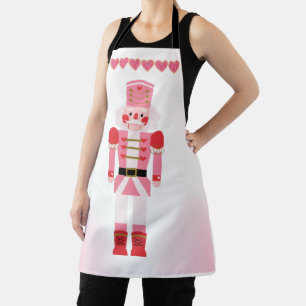 Extravaganter Pink Nutcracker & Weihnachts-Kochher Schürze