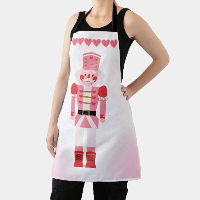 Extravaganter Pink Nutcracker & Weihnachts-Kochher Schürze (InSitu)