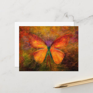 Extravaganter Schmetterling Postkarte