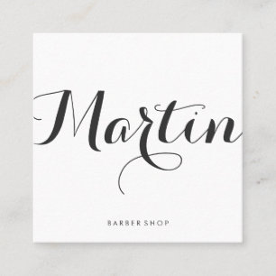 Extravaganter Schriftart Minimalistische Imitate L Quadratische Visitenkarte