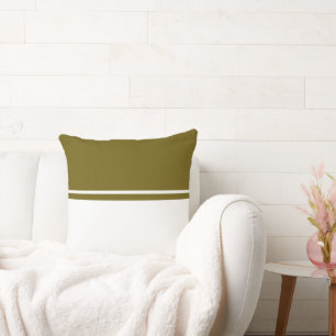 Extravaganter, stilvoller, moderner Olive Green Co Kissen