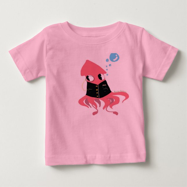 Extravaganter Tintenfisch Baby T-shirt (Vorderseite)