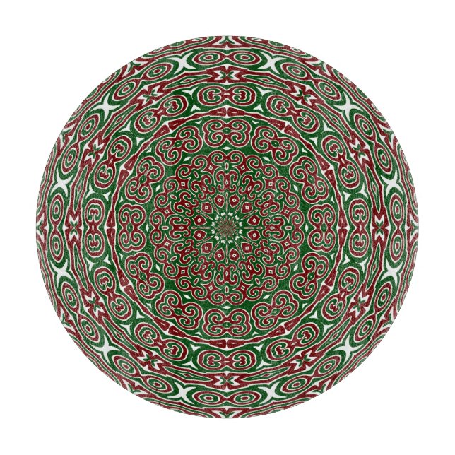 Extravaganter Verzierter Maximalist Groovy Christm Schneidebrett (Vorderseite)
