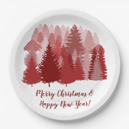 Extravaganter Weihnachtsbaum 9" Papierplatte Pappteller
