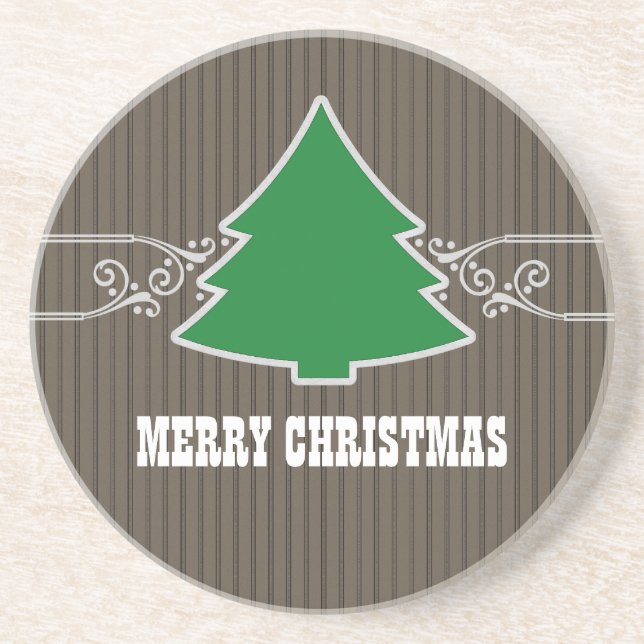 Extravaganter Weihnachtsbaum Wirbel Untersetzer (Vorne)