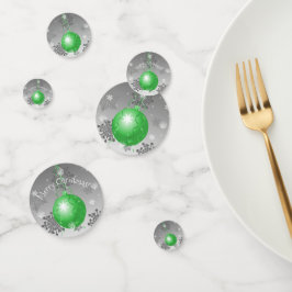 Extravaganter Weihnachtsschmucktisch Confetti Konfetti