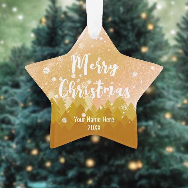 Extravaganter Weihnachtsschneewald Ornament (Von Creator hochgeladen)