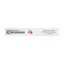 Extravaganter Weihnachtstext und Santa Lt