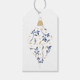 Extravagantes Blau- und Golddekor Geschenkanhänger