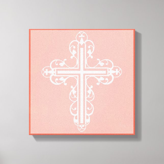 Extravagantes Cross-Design Nr. 1 Leinwanddruck (Vorderseite)