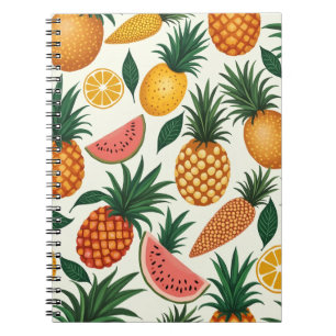 extravagantes Design-Notebook für tropische Frücht Notizblock