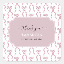 Extravagantes Farbrosa Muster Quadratischer Aufkleber