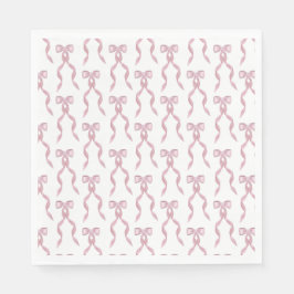 Extravagantes Farbrosa Muster Serviette