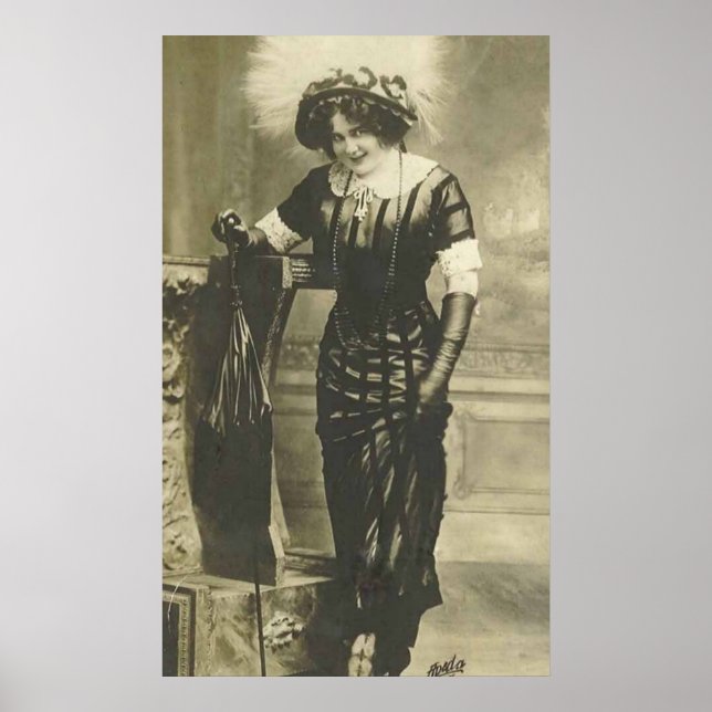 extravagantes Frauenposter aus den 1900er Jahren Poster (Vorne)