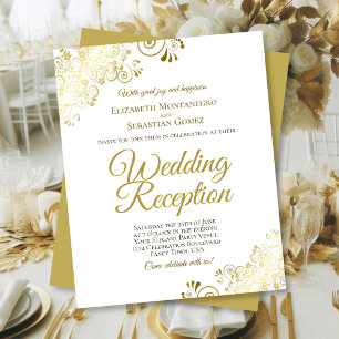 Extravagantes Gold & White Wedding Reception BUDGE