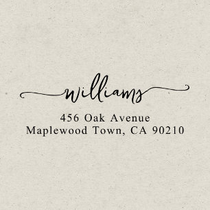 Extravagantes handgeschriebenes Skript Permastempel