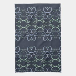 Extravagantes Handtuch mit blauem Navy