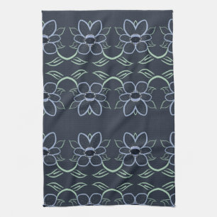 Extravagantes Handtuch mit blauem Navy