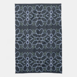 Extravagantes Handtuch mit blauem Navy