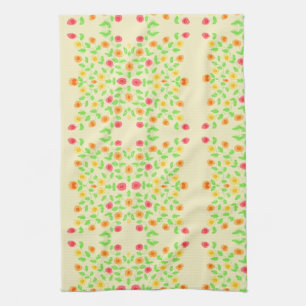 Extravagantes Handtuch mit Buttergelb