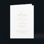 Extravagantes Hochzeitsprogramm für  Skripte in Go Programm<br><div class="desc">Dieses extravagante,  vergoldete Hochzeitsskript der Liebe eignet sich perfekt für eine rustikale Hochzeit. Das einfache und elegante Design zeichnet sich durch klassische und extravagante Schriftzeichen in Gold aus. Geben Sie ein Angebot oder eine kurze Nachricht,  die Reihenfolge des Dienstes,  Hochzeitsfeier und Dankeschön Nachricht.</div>