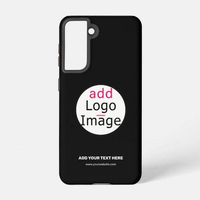 Extravagantes, individuelles Logo schwarz Samsung Galaxy Hülle (Rückseite)