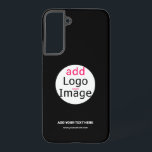 Extravagantes, individuelles Logo schwarz Samsung Galaxy Hülle<br><div class="desc">Trendy berufliches,  modernes,  individualisierbares Design,  um das Markenbewusstsein zu verbessern,  eine erkennbare Marke zu schaffen und etwas Einzigartiges zu schaffen. Individuelles Business Design auf schwarzem Hintergrund. Sie können Ihr eigenes Design und fügen Sie Ihren Text (persönlich oder geschäftlich),  Logo,  Bild,  Farben ... </div>
