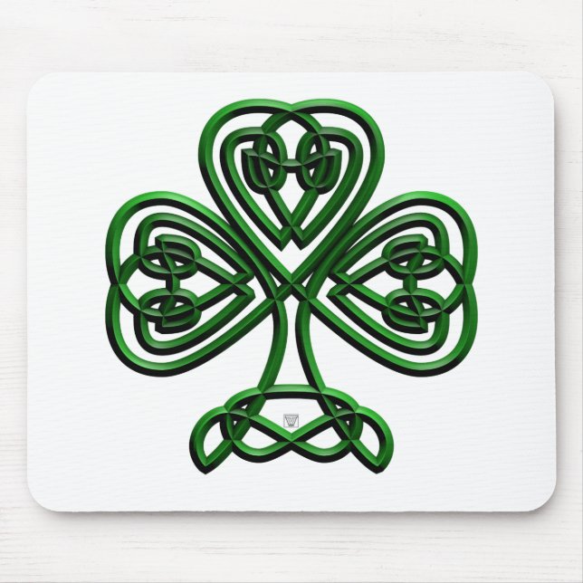 Extravagantes Kleeblatt Mousepad (Vorne)