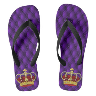 Extravagantes königliches königliches Lila u. Flip Flops