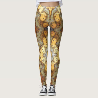 Extravagantes Leopard Skin Rock Foto Leggings